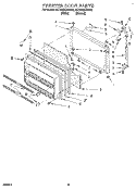 FREEZER DOOR Diagram and Parts List for 3ET22DKXBN02  Whirlpool Refrigerator