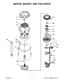 Part Location Diagram of W10775188 Whirlpool Washer Washplate