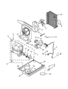Unit Parts Diagram and Parts List for KUIX505ESS0  KitchenAid Ice Maker