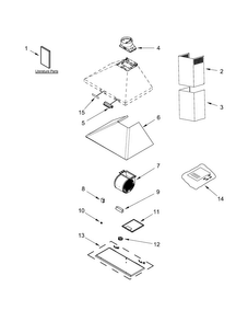 Hood Parts Diagram and Parts List for KVWB406DSS0  KitchenAid Range Hood