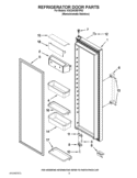 REFRIGERATOR DOOR PARTS Diagram and Parts List for KSC24C8EYP02  KitchenAid Refrigerator