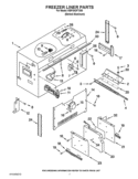 FREEZER LINER PARTS Diagram and Parts List for KBFO42FTX05  KitchenAid Refrigerator