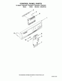 Part Location Diagram of W10906414 Whirlpool Electronic Control Board