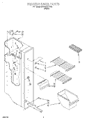 FREEZER LINER Diagram and Parts List for 6ED20TKXDW02  Whirlpool Refrigerator