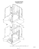 CABINET Diagram and Parts List for RB130PXV1  Whirlpool Wall Oven