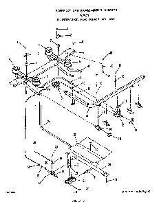 Burner Diagram and Parts List for F4357*0  Roper Range