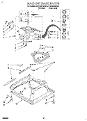 MACHINE BASE Diagram and Parts List for KAWE670BWH0  KitchenAid Washer