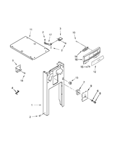 Cabinet And Control Parts Diagram and Parts List for GX900QPPS5  Whirlpool Trash Compactor