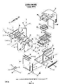 Oven Diagram and Parts List for D6757*1  Roper Range