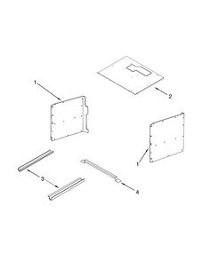 Cabinet Parts Diagram and Parts List for KMBS104ESS01  KitchenAid Microwave