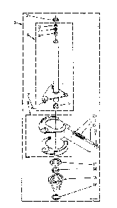 Brake And Drive Tube Diagram and Parts List for LA5500XSN0  Whirlpool Washer