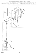 POWERSCREW AND RAM Diagram and Parts List for KUCC151JSS0  KitchenAid Trash Compactor