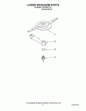 LOWER WASHARM PARTS Diagram and Parts List for 7GU3200XTVY2  Whirlpool Dishwasher