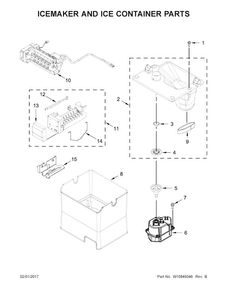 Part Location Diagram of W10886933 Whirlpool Wire Harness