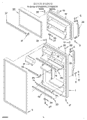 DOOR Diagram and Parts List for ET18GMXHW01  Whirlpool Refrigerator