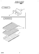 SHELF, LIT/OPTIONAL Diagram and Parts List for RT18EKREW00  Roper Refrigerator