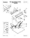 SECTION Diagram and Parts List for TEDL640DQ0  Whirlpool Dryer