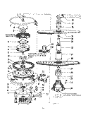 MOTOR, HEATER, SPRAY ARM Diagram and Parts List for 8585L00  Roper Dishwasher