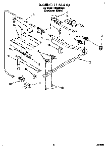 Manifold Diagram and Parts List for FGP335BQ00  Roper Range