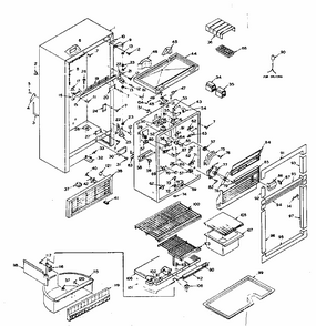 Part Location Diagram of 511578 Whirlpool Cabinet