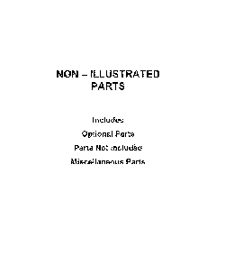 Optional parts (not included) Diagram and Parts List for 11081932511  Kenmore Dryer