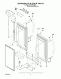 REFRIGERATOR DOOR PARTS Diagram and Parts List for KBFS25EVMS2  KitchenAid Refrigerator