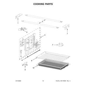Cooking Parts Diagram and Parts List for WMBT7030SZ00  Whirlpool Microwave