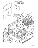 OVEN Diagram and Parts List for RS6305XYN3  Whirlpool Range