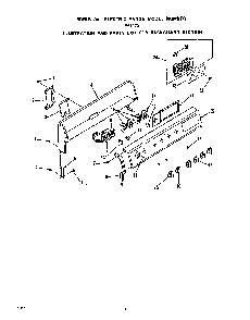 Backguard Diagram and Parts List for F9107*0  Roper Range