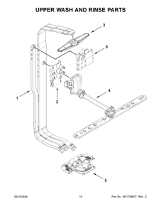 Part Location Diagram of W11699039 Whirlpool RETAINER