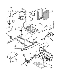 Unit Parts Diagram and Parts List for 10640212011  Kenmore Refrigerator