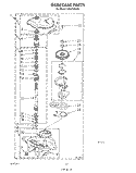 GEARCASE Diagram and Parts List for LA5578XSW2  Whirlpool Washer