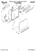 FRAME AND CONSOLE Diagram and Parts List for DU940QWDQ0  Whirlpool Dishwasher