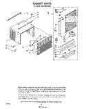 CABINET PARTS Diagram and Parts List for ACP492XM0  Whirlpool Air Conditioner