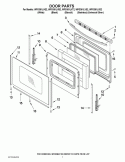 Part Location Diagram of WPW10299224 Whirlpool Door Hinge - Active With Spring