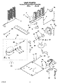 UNIT, OPTIONAL Diagram and Parts List for RT18AKXKQ03  Roper Refrigerator