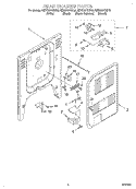 REAR CHASSIS Diagram and Parts List for KERC607HBT5  KitchenAid Range