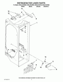 REFRIGERATOR LINER PARTS Diagram and Parts List for ED5LVAXWB02  Whirlpool Refrigerator