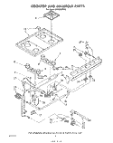 COOKTOP AND MANIFOLD, LIT/OPTIONAL Diagram and Parts List for SF302BERW0  Whirlpool Range