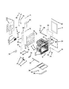 Chassis Parts Diagram and Parts List for KFED500EBL01  KitchenAid Range