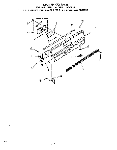 Backguard Diagram and Parts List for 1435*0A  Roper Range