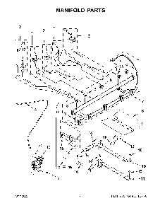 Manifold Parts Diagram and Parts List for KFGG500EWH7  KitchenAid Range