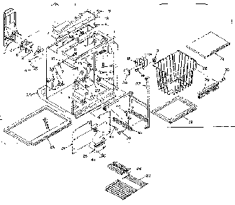 Freezer Section Parts Diagram and Parts List for 106R14GL  Kenmore Refrigerator