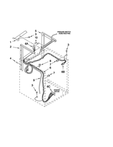 Dryer Support And Washer Parts Diagram and Parts List for 11088732799  Kenmore Washer Dryer Combo