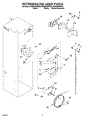 REFRIGERATOR LINER PARTS Diagram and Parts List for KSSS42QMB00  KitchenAid Refrigerator