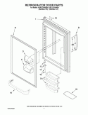 REFRIGERATOR DOOR PARTS Diagram and Parts List for KBLS22KWMS4  KitchenAid Refrigerator