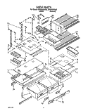 SHELF, LIT/OPTIONAL Diagram and Parts List for ET20DKXAN00  Whirlpool Refrigerator