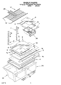 SHELF, OPTIONAL Diagram and Parts List for TT21AKXKQ00  Estate Refrigerator