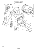 SECTION Diagram and Parts List for LE5650XMW1  Whirlpool Dryer