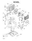 UNIT, LITERATURE Diagram and Parts List for BPAC1200AS2  Whirlpool Air Conditioner